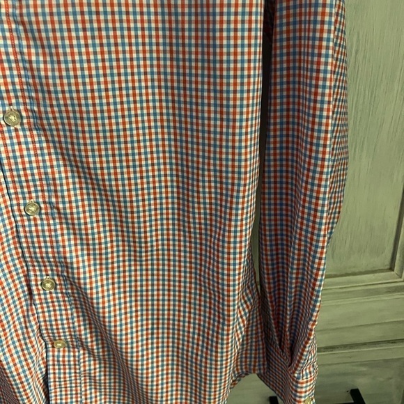 Vineyard Vines Red, White & Blue Plaid Slim Fit Whale Shirt Button Down - Picture 2 of 5